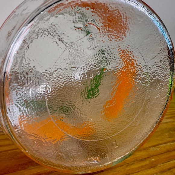 Vintage Anchor Hocking Juice Jug | Citrus Carafe with Oranges & Leaves | 1970s - Picture 10 of 15